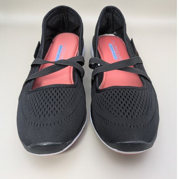 US Polo Assn Slip On Black Mary Jane Comfort Insoles Women Size‎ 9 - Picture 2 of 9